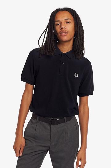 Navy Fred Perry M6000 Men's Polo Shirts | PH 1470WNBY